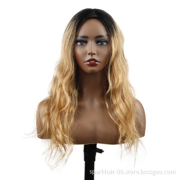 SPARK 10A Brazilian Virgin Hair Lace Front Wigs Body Wave Glueless Human Hair Wigs for Black Women Ombre 1B/27